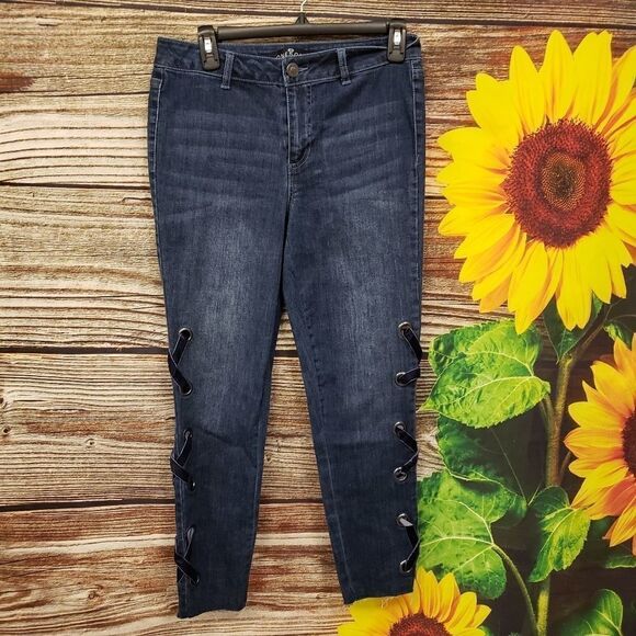 One 5 One raw hems cropped jeans size 4 Pre-owned - Picture 1 of 6